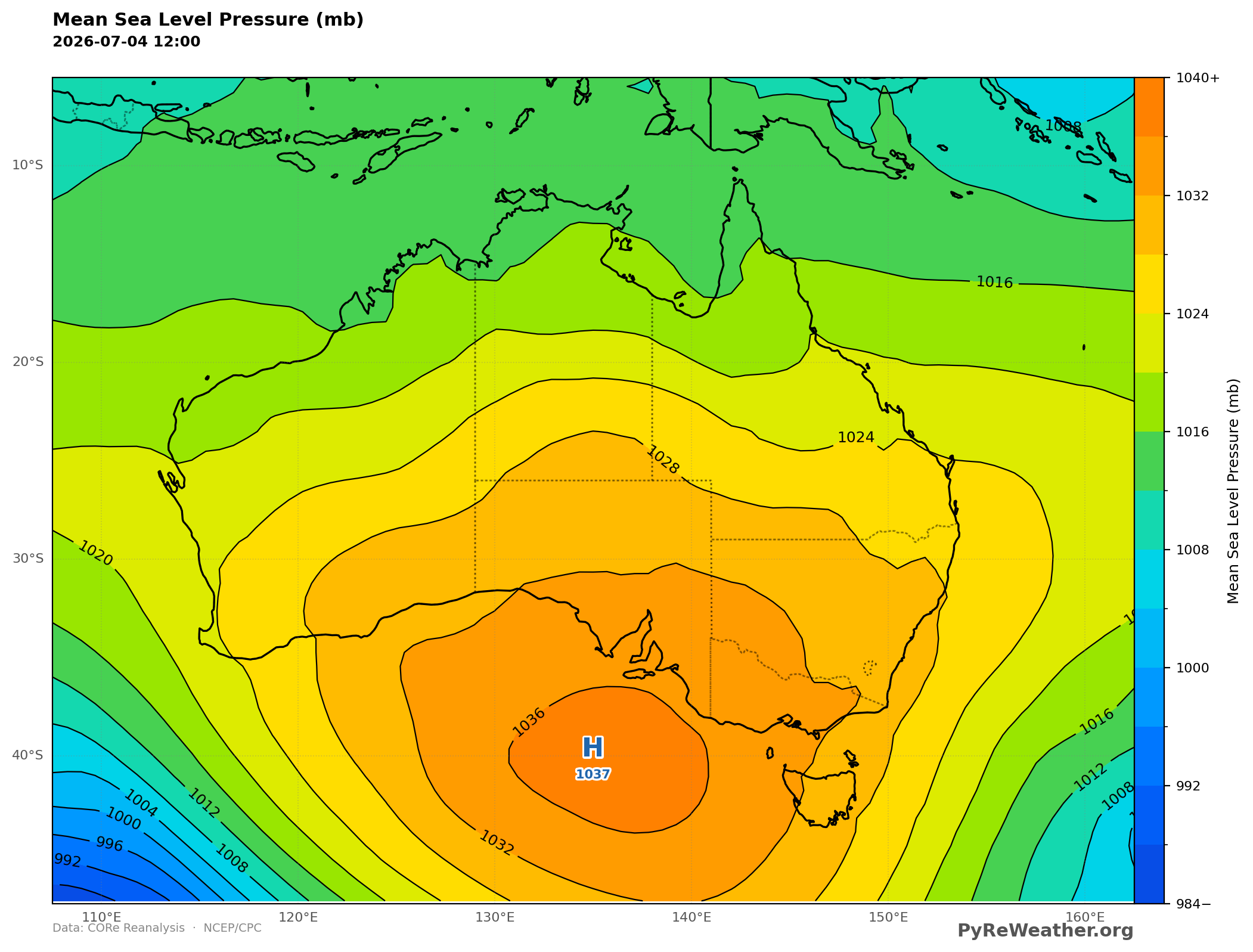 mean_sea_level_pressure_australia_2026-07-04_12z