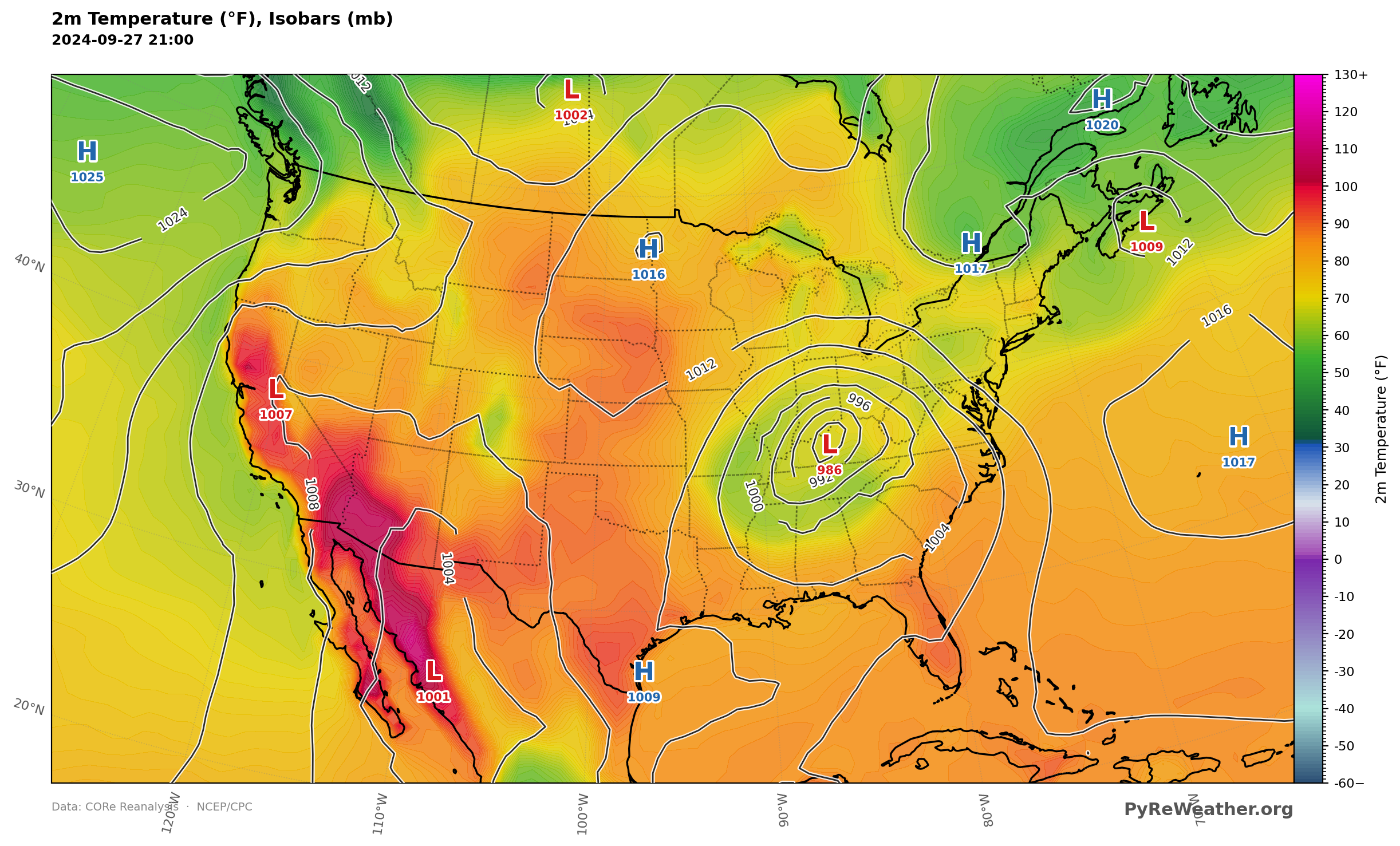 Afternoon readings ran from the upper 90s to the 110s across the desert Southwest.
